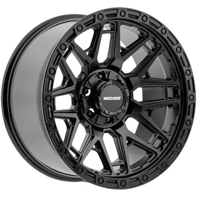Wicked Off-Road W828 20x10 6x5.5" -12mm Double Black Wheel Rim 20" Inch W828200655-12GS Final Sale