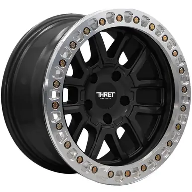 Thret Off-Road 602 Maze Beadlock 17x9 5x5" -38mm Matte Black Wheel Rim 17" Inch 602F-1790J-38 Grab Now