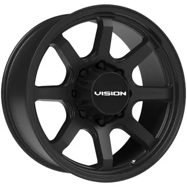 Handmade Vision 351 Flow 17x8.5 8x6.5" +18mm Satin Black Wheel Rim 17" Inch 351-7881SB18