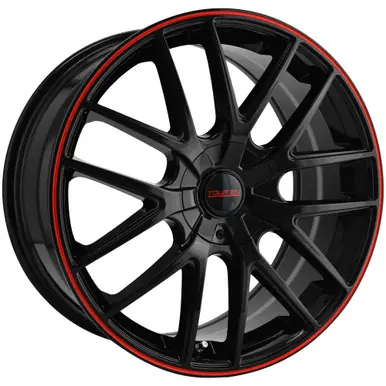 Touren TR60 20x8.5 5x115/5x120 +20mm Black/Red Wheel Rim 20" Inch 3260-2818BR Exclusive
