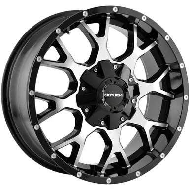Mayhem 8015 Warrior 20x9 6x135/6x5.5" +18mm Black/Machined Wheel Rim 20" Inch 8015-2937B18 New Release
