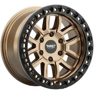 Hot Picks Thret Off-Road 602 Maze Beadlock 17x9 6x5.5" -14mm Bronze Wheel Rim 17" Inch 602I-1790U-14