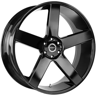 Handmade Strada S35 Perfetto 24x10 6x5.5 +24mm Gloss Black Wheel Rim 24" Inch S35463924GB
