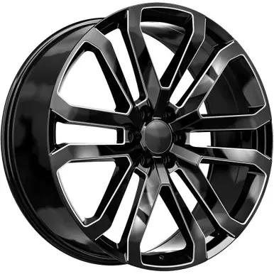 Must Have OE Revolution D-37 SLT 26x10 6x5.5" +31mm Black/Milled Wheel Rim 26" Inch D37-26105031GBM
