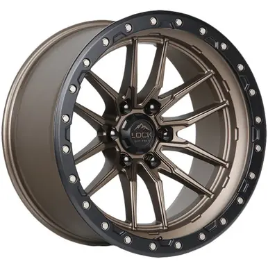 Budget Lock Off-Road Krawler 20x9 8x6.5" +1mm Bronze Wheel Rim 20" Inch KRAWLER-2986MRMBR