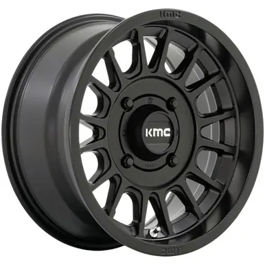 Best Seller KMC UTV KS138 Impact 15x10 4x156 +0mm Satin Black Wheel Rim 15" Inch KS138MX15104400