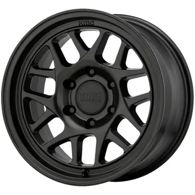 Luxury KMC KM717 Bully Overland 17x8.5 5x5" +0mm Satin Black Wheel Rim 17" Inch KM71778550700