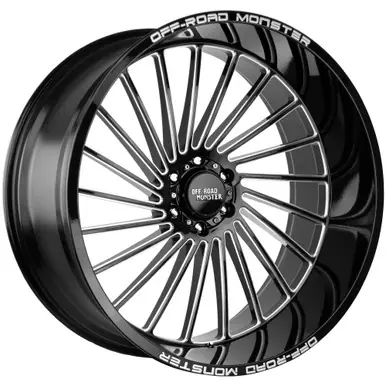 Today Only Off-Road Monster M27 26x12 5x5" -44mm Black/Milled Wheel Rim 26" Inch M27612527N44GBML
