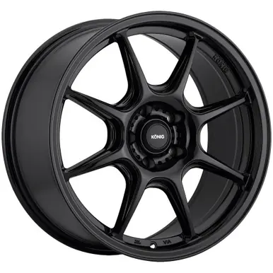 Konig Lockout 16x7.5 5x112 +45mm Gloss Black Wheel Rim 16" Inch LK76512455 Warranty Included