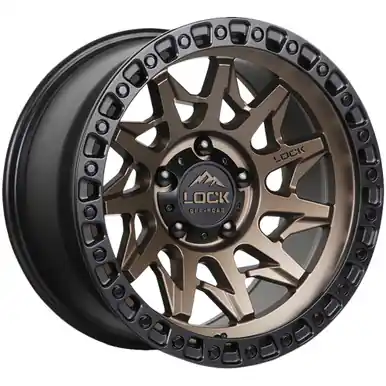 Lock Off-Road Lunatic 17x9 8x170 -12mm Bronze Wheel Rim 17" Inch LUNATIC-7987MRMBR12N Next Day Delivery