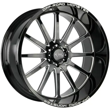 Editor’s Pick Off-Road Monster M26 26x12 5x5" -44mm Black/Milled Wheel Rim 26" Inch M26612527N44GBML