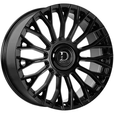 Dolce Luxury Roma 22x9 5x5"/5x130 +38mm Gloss Black Wheel Rim 22" Inch ROMA-229039GB Best Seller