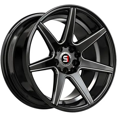 Free Shipping Spec-1 SP-73 17x7.5 5x105/5x4.5" +42mm Black/Milled Wheel Rim 17" Inch SP-7317752842GBMU