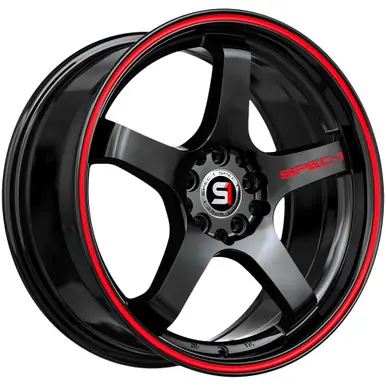 Don’t Miss Out Spec-1 SPT-31 19x9.5 5x100/5x4.5" +42mm Black/Red Wheel Rim 19" Inch SPT-3119952342GBRL