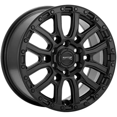 Clearance Torque TW501R Canyon 16x7 6x130 +50mm Satin Black Wheel Rim 16" Inch TW501R-16706304+50