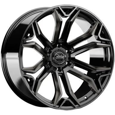 Torque TW436C Recluse 22x10 6x5.5" -18mm Black/Tint Wheel Rim 22" Inch TW436C-22108415-18 High Quality