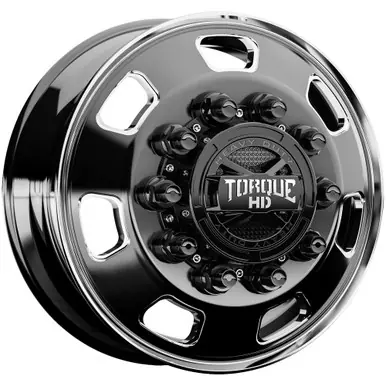 Hot Deal Torque HD TW642F Luxe 22.5x10.5 10x285.75 Black/Milled-Front Wheel Rim 22" Inch TW642F-25152813+139.7