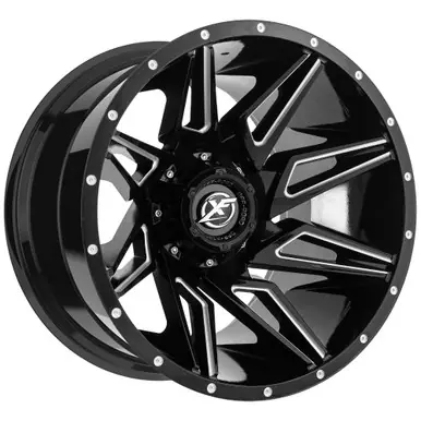 XF Off-Road XF-218 20x10 8x6.5"/8x170 -12mm Black/Milled Wheel Rim 20" Inch XF-218201081651170-12GBM New Release