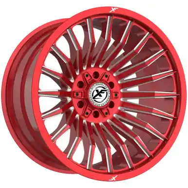 Sale XF Off-Road XF-231 24x14 5x5"/5x5.5" -76mm Red/Milled Wheel Rim 24" Inch XF-231241451271397-76ARM