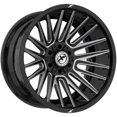 XF Off-Road XF-234 20x10 5x5"/5x5.5" -12mm Black/Milled Wheel Rim 20" Inch XF-234201051271397-12GBM Affordable