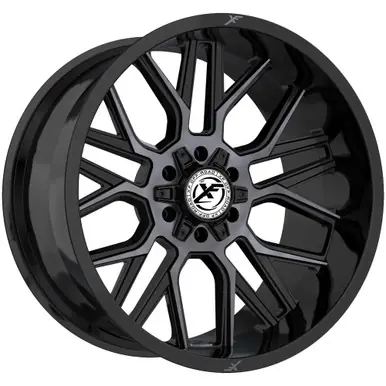 Mega Sale XF Off-Road XF-235 20x10 8x6.5"/8x170 -24mm Black/Titanium Wheel Rim 20" Inch XF-235201081651170-24BMTDT