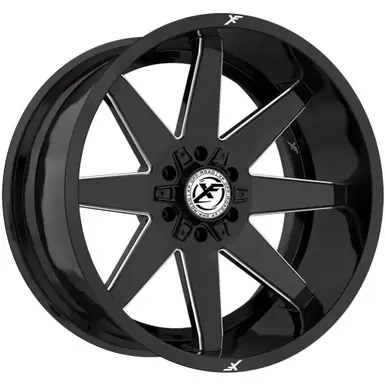 Hot Picks XF Off-Road XF-236 20x9 6x135/6x5.5" +12mm Black/Milled Wheel Rim 20" Inch XF-236209061351397+12GBM