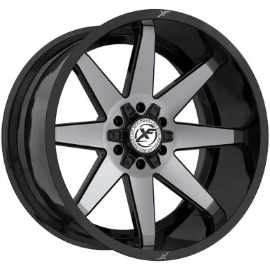 XF Off-Road XF-236 20x9 8x6.5"/8x170 +12mm Black/Tint Wheel Rim 20" Inch XF-236209081651170+12GBUDT Premium