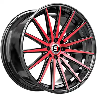 Budget Spec-1 SP-69 19x8.5 5x100/5x4.5" +38mm Black/Red Wheel Rim 19" Inch SP-6919852338BMR