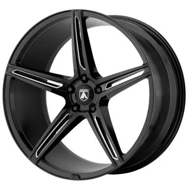 Asanti ABL-22 Alpha 5 22x9 5x120 +32mm Black/Milled Wheel Rim 22" Inch ABL22-22905232BK Premium