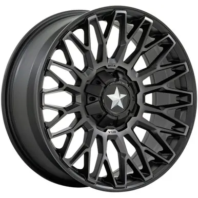 MSA Offroad M50 Clubber 15x7 4x137/4x156 +10mm Black/Tint Wheel Rim 15" Inch MA050MT15704A10 Hot Picks