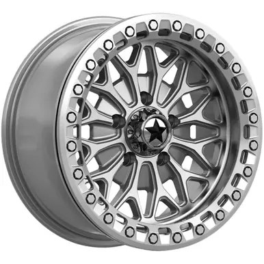 Holiday Sale MSA Off-Road M53 Bolo Beadlock 15x7 5x4.5" +38mm Silver Wheel Rim 15" Inch MA053SD15701238