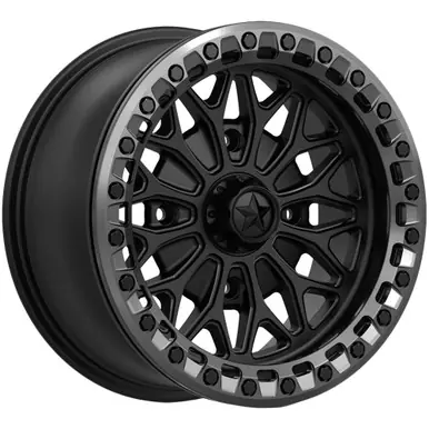 MSA Off-Road M53 Bolo Beadlock 18x7 4x137 +10mm Matte Black Wheel Rim 18" Inch MA053MA18704810 Big Sale