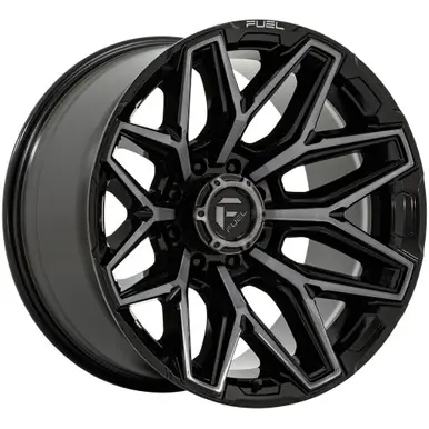 Secure Checkout Fuel FC854 Flux 8 20x10 8x6.5" -18mm Black/Tint Wheel Rim 20" Inch FC854BT20108018N