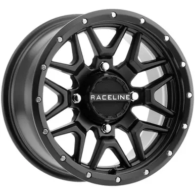Shop Now Raceline UTV A94B Krank 14x7 4x137 +10mm Satin Black Wheel Rim 14" Inch A94B-47037+10