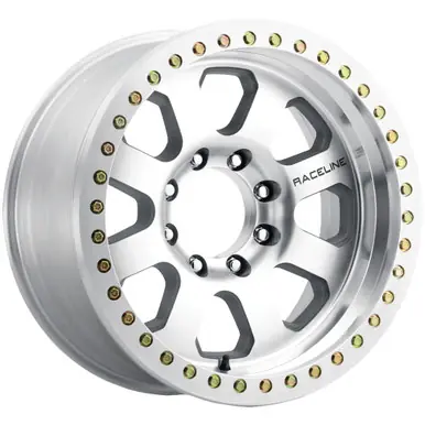 Wholesale Raceline RT260M Avenger Beadlock 17x9 8x6.5" -12mm Machined Wheel Rim 17" Inch RT260M-79080-12