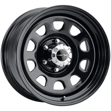 Next Day Delivery Vision 84 D Window 15x7 6x5.5" -6mm Gloss Black Wheel Rim 15" Inch 84H5783NS+C
