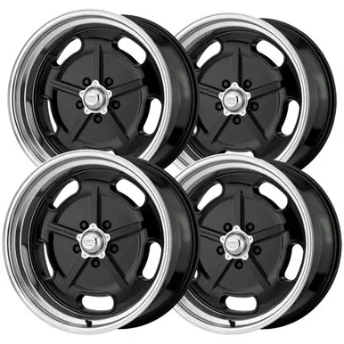 (Set of 4) Staggered-VN511 Salt Flat 20x8,20x9.5 5x5" Gloss Black Wheels Rims VN51128050300-VN51129550300 New Release