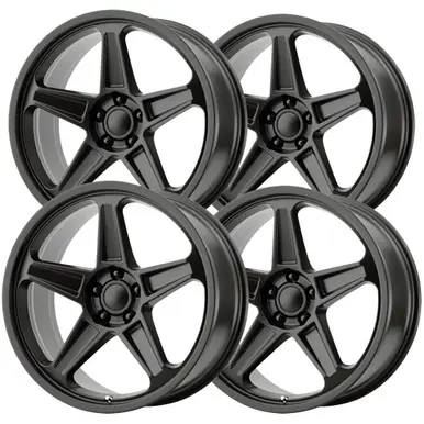 Buy Today (Set of 4) Staggered-Replica 186MB Demon 20" 5x115 20mm Matte Black Wheels Rims 186MB-299020-186MB-2159025