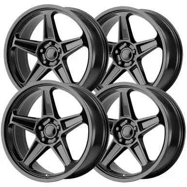 (Set of 4) Staggered-Replica 186GB Demon 20" 5x115 20mm Gloss Black Wheels Rims 186GB-299020-186GB-2159025 Worldwide Shipping