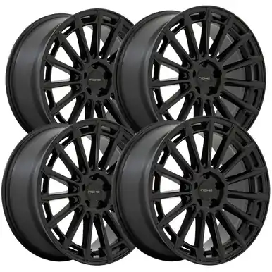 Don’t Miss Out (Set of 4) Staggered-Niche M274 Amalfi 20" 5x4.5" 25mm Matte Black Wheels Rims M274209065+25-M274200565+20