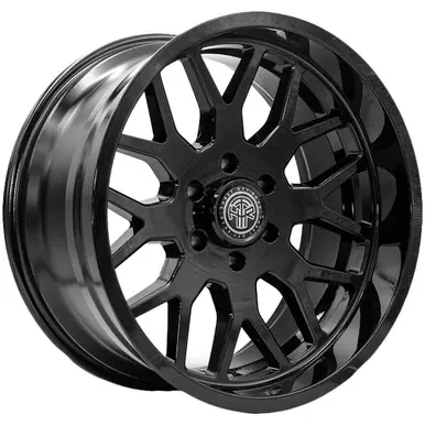 Hot Picks Thret Off-Road 901 Monarch 20x12 6x5.5" -44mm Gloss Black Wheel Rim 20" Inch 901A-2012U-44