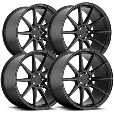 (Set of 4) Staggered-Niche M147 Essen 20" 5x112 38mm Matte Black Wheels Rims M1472090F8+38-M1472000F8+40 Express Delivery