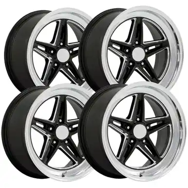 Buy Online (Set of 4) Staggered-American Racing VN514 Groove 18" 5x5" Black Wheels Rims VN514BE18805000-VN514BE18105012