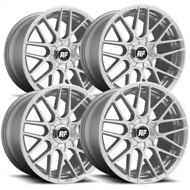 Fresh Stock (Set of 4) Staggered-Rotiform R140 RSE 20" 5x112/5x120 35mm Silver Wheels Rims R1402085F4+35-R1402000F4+40