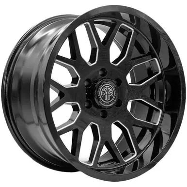 Reduced Price Thret Off-Road 901 Monarch 20x12 5x5" -44mm Black/Milled Wheel Rim 20" Inch 901AD-2012J-44