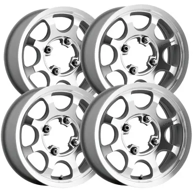 Buy Today (Set of 4) Staggered-Vision UTV 351 Flow 15" 4x136 13mm Machined Wheels Rims 351-157136ACMF44-351-151136ACMF55