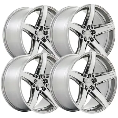 (Set of 4) Staggered-Niche M270 Teramo 20" 5x112 32mm Gunmetal Wheels Rims M2702095F8+32-M2702011F8+44 Popular