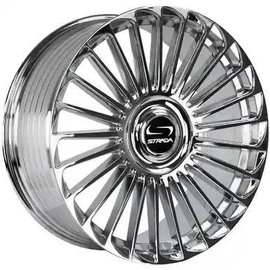 Strada SF68 Martello 22x10.5 5x4.5"/5x120 +38mm Chrome Wheel Rim 22" Inch SF68210550138C Authentic