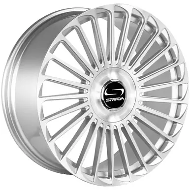Crafted Strada SF68 Martello 20x8.5 5x112/5x115 +30mm Brushed Wheel Rim 20" Inch SF6808550230BFS