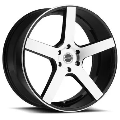 Strada S35 Perfetto 22x9.5 6x135 +24mm Black/Machined Wheel Rim 22" Inch S35263524DGBM Top Rated